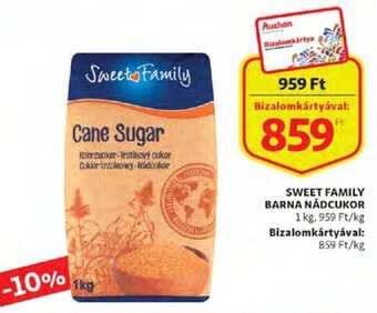 Sweet Family barna nádcukor 1 kg