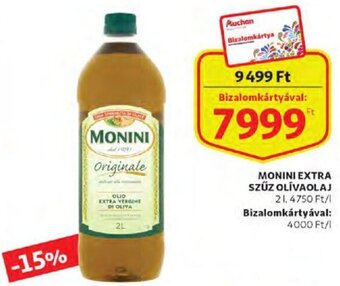 Auchan Monini extra szűz olívaolaj 2 l ajánlat