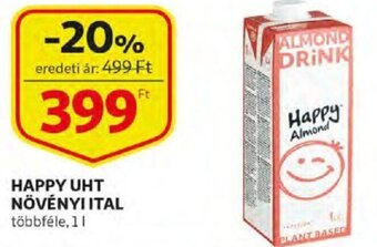 Auchan Happy uht növényi ital 1 l ajánlat