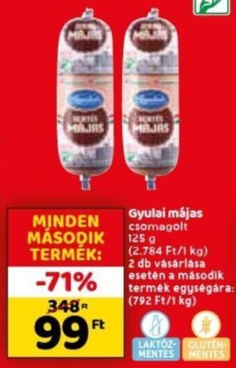 Spar Gyulai májas 125 g ajánlat