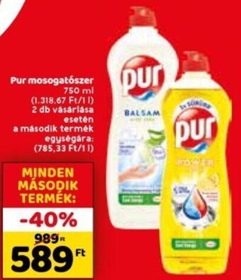 Spar Pur Mosogatószer 750 ml ajánlat