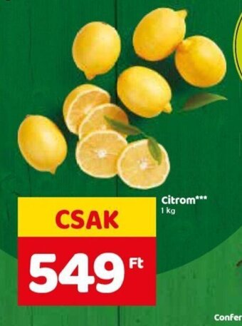 Spar Citrom 1 kg ajánlat