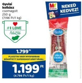 Spar Gyulai kolbász 250 g ajánlat