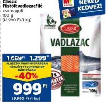Spar Classic füstölt vadlazacfilé 100 g ajánlat