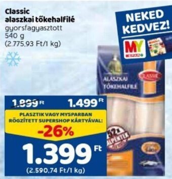 Spar Classic alaszkai tőkehalfilé 540 g ajánlat