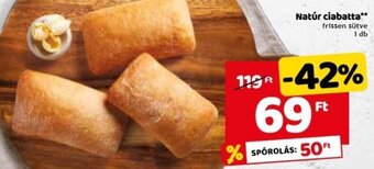 Spar Natúr ciabatta 1 db ajánlat