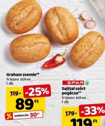 Spar Graham zsemle 1 db ajánlat
