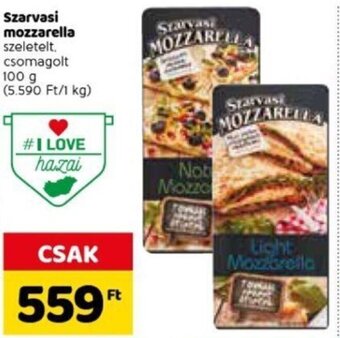 Spar Szarvasi mozzarella 100 g ajánlat