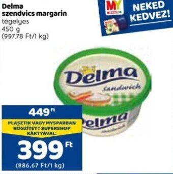 Spar Delma szendvics margarin 450 g ajánlat