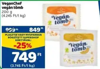 Veganchef Zott vegán tömb 200 g