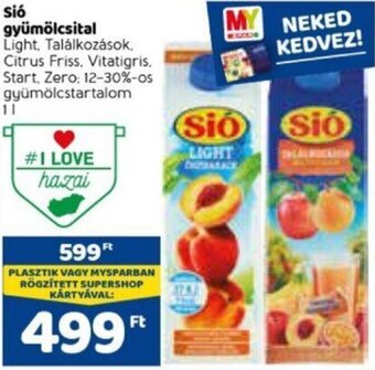 Spar Sió Gyümölcsital 1 l ajánlat