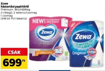 Spar Zewa háztartási papírtörlő 2 tekercs ajánlat