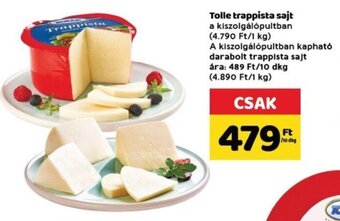 Spar Tolle trappista sajt 10 dkg ajánlat