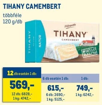 Tihany camembert 120 g