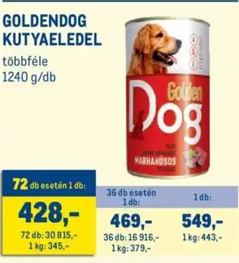 Goldendog kutyaeledel 1240 g