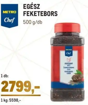 Metro Egész feketebors 500 g ajánlat