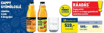 Metro Cappy gyümölcslé 1 l ajánlat