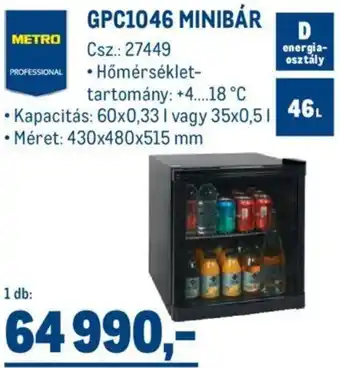 Metro Metro professional Gpc1046 minibár 1 db ajánlat