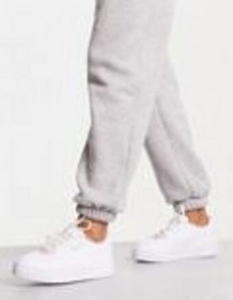 Puma cali dream towelling trainers in white and pink