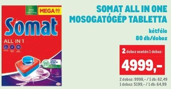 Somat all in one mosogatógép tabletta