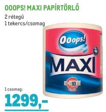 Metro Ooops! maxi papírtörlő 1 tekercs ajánlat