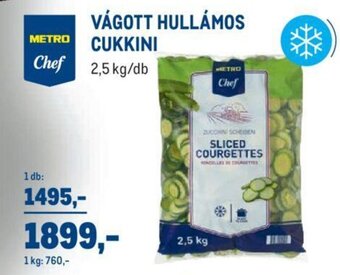 Vágott hullámos cukkini 2,5 kg