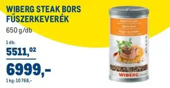 Wiberg steak bors fűszerkeverék 650 g