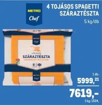 4 tojásos spagetti száraztészta 5 kg