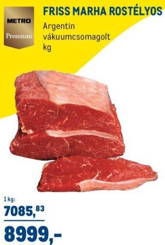 Metro Friss marha rostélyos 1 kg ajánlat