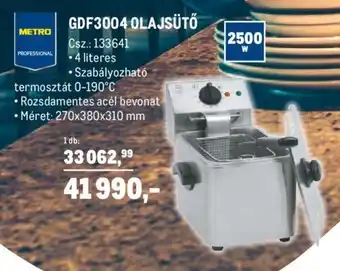 Metro Gdf3004 olajsütő 1 db ajánlat
