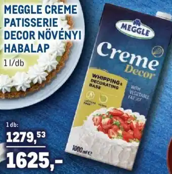 Metro Meggle creme patisserie decor növényi habalap 1 l ajánlat