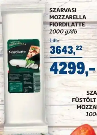 Metro Szarvasi mozzarella fiordilatte 1000 g ajánlat