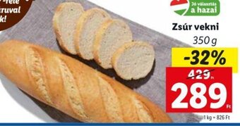Lidl Zsúr vekni 350 g ajánlat