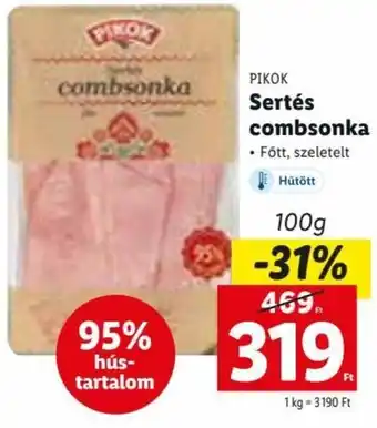 Lidl Sertés combsonka 100 g ajánlat