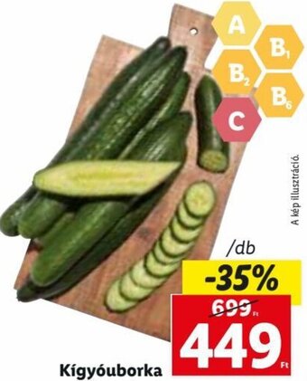 Lidl Kígyóuborka 1 db ajánlat