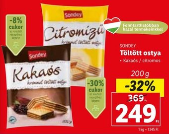 Lidl Töltött ostya 200 g ajánlat
