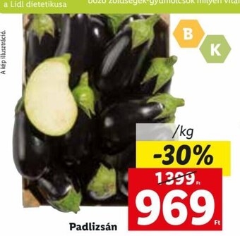 Lidl Padlizsán 1 kg ajánlat