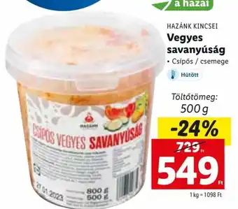 Lidl Vegyes savanyúság 500 g ajánlat