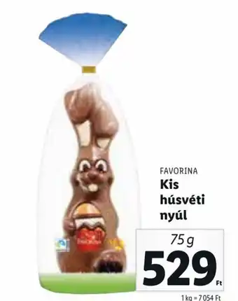 Lidl Favorina Kis húsvéti nyúl 75 g ajánlat