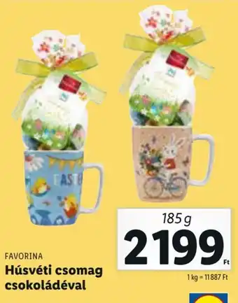 Lidl Favorina Húsvéti csomag csokoládéval 185 g ajánlat