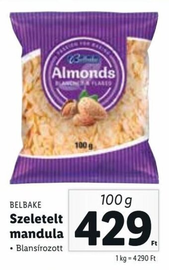 Lidl Belbake Szeletelt mandula 100 g ajánlat