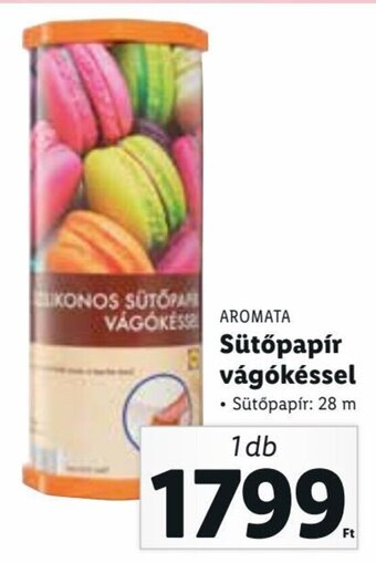 Lidl Aromata Sütőpapír vágókéssel 1 db ajánlat