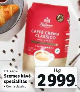 Lidl Bellarom Szemes kávé specialitás 1 kg ajánlat