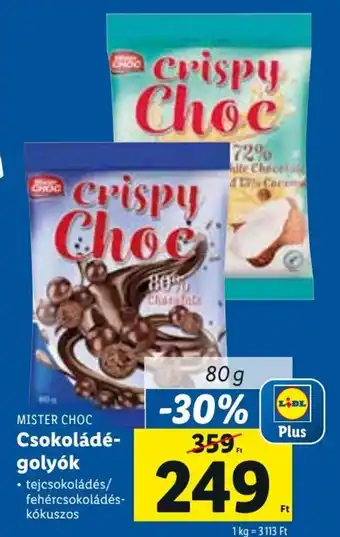 Mister Choc Csokoládé golyók 80 g