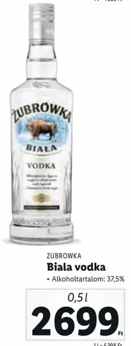 Lidl Zubrowka Bison vodka 0,5 l ajánlat
