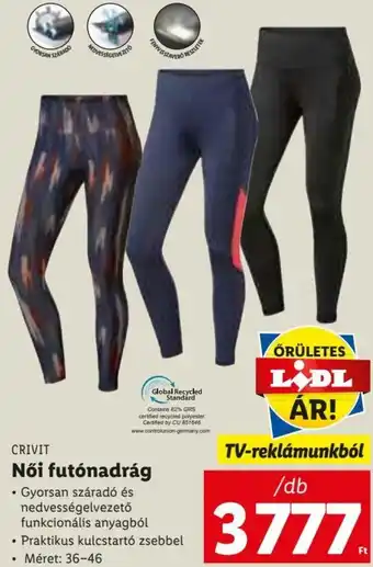 Lidl Crivit Női futónadrág 1 db ajánlat