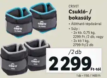 Lidl Crivit Csukló- / bokasúly 2 db ajánlat