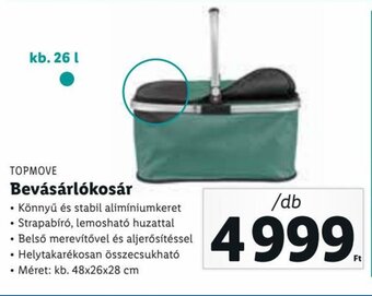 Lidl Topmove Bevásárlókosár 1 db ajánlat