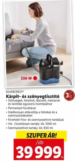 Lidl Silvercrest Kárpit- és szönyegtisztító 1 db ajánlat