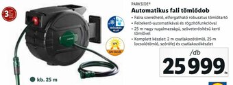 Lidl Parkside Automatikus fali tömlődob 1 db ajánlat